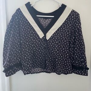 90s Le Chateau Prairie Sailor top